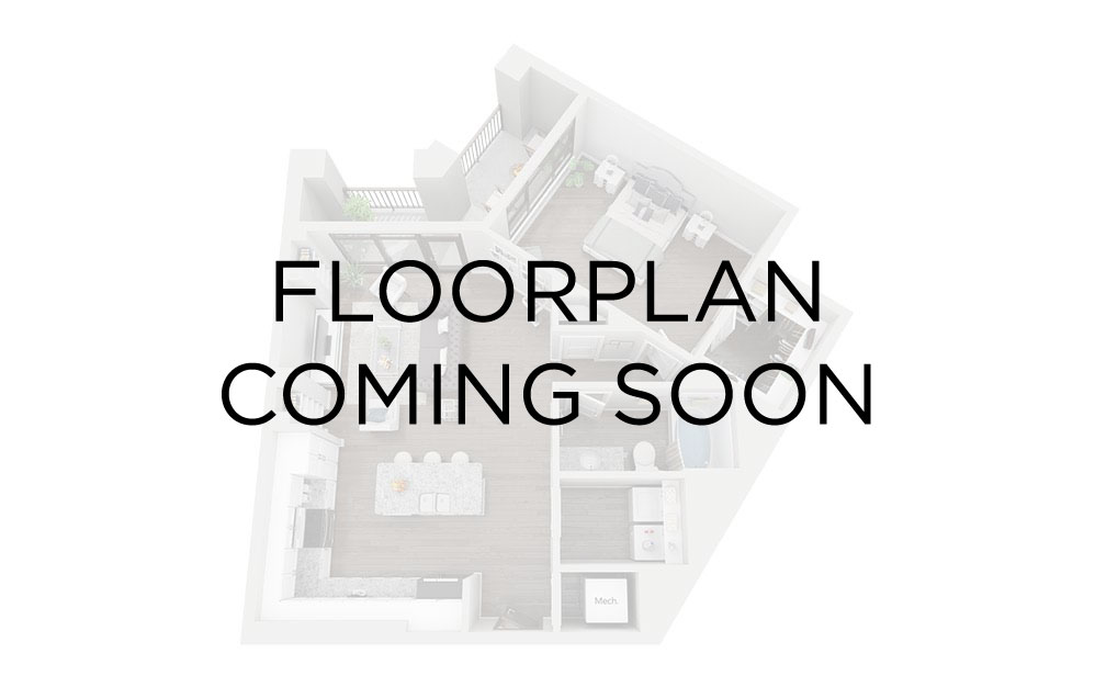 B10 - 2 bedroom floorplan layout with 2 bathrooms and 1170 square feet